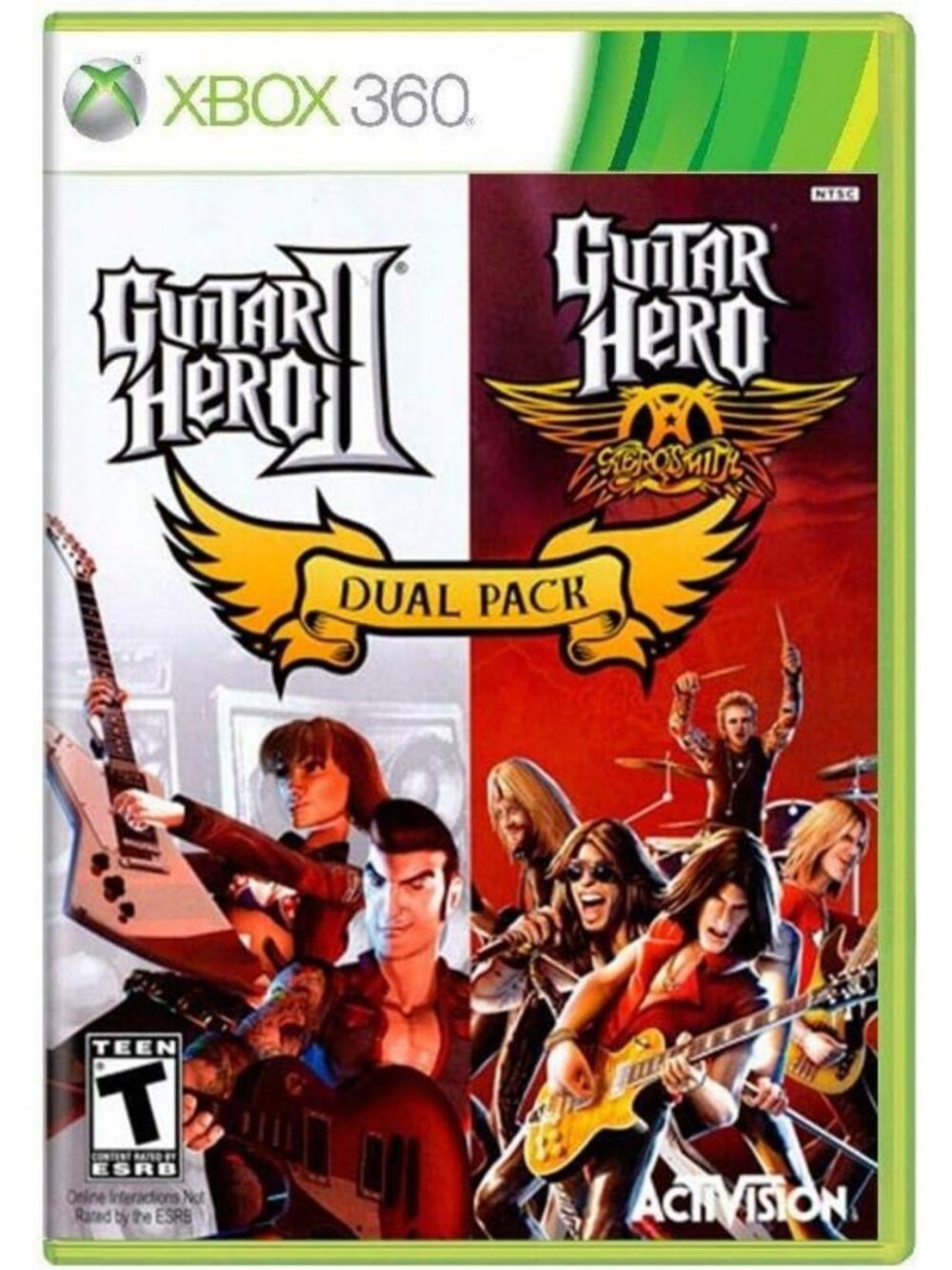 Dual Pack Guitar Game: Guitar Hero II & Aerosmith - Ultimate Rock Experience!
